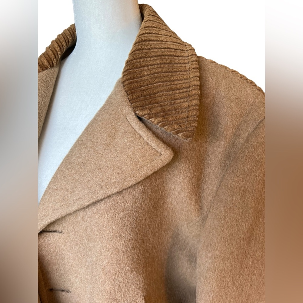Vintage ZERO KING Size 42 Corduroy Coat Plaid Wool Lining USA Brown Mens - Picture 4 of 16